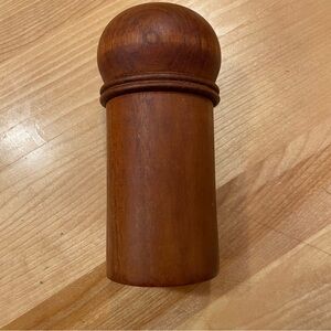 Dansk Wooden Pepper Grinder Danish teak pepper mill designed by Gunnar Cyren